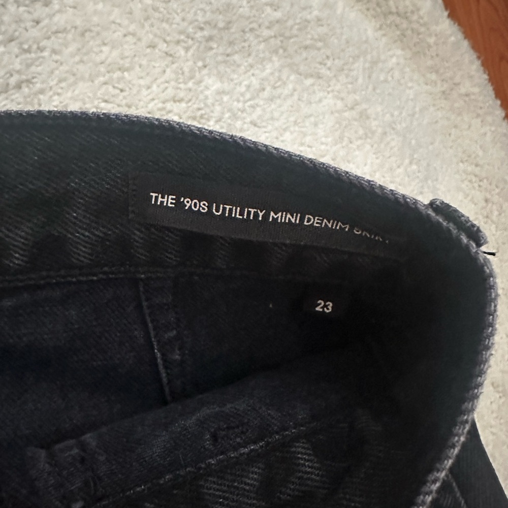 Denim Forum by Aritzia Black Denim Mini Skirt - Picture 4 of 7